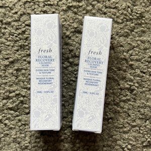 NWT two mini sized floral recovery masks by fresh